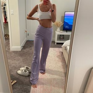Purple bootcut leg pants!